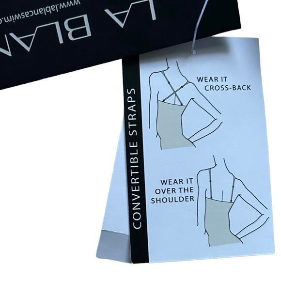 LA BLANCA Underwire Twist Convertible Bra Island Goddess in Emerald-Size 16 - Picture 3 of 4